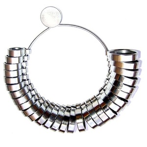 Jauge Tailles des doigts Bande large Norme américaine 1-15 (29 anneaux) Largeur 6MM Outils de bijouterie Fournitures de fabrication de bijoux - Product Image 3