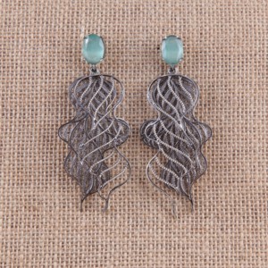 Pendientes de tuerca de plata Moana de alta calidad más vendidos, brillo brillante, proveedor indio directo, suministro directo de alta calidad - Product Image 1