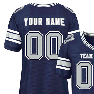 เสื้อฟุตบอลอเมริกันแบบยูนิเซ็กซ์ ระบายอากาศได้ดี ผลิตจากโพลีเอสเตอร์ 100% ไซส์ใหญ่ แขนสั้น ป้องกันแบคทีเรีย แห้งเร็ว ป้องกันรังสียูวี คุณภาพสูง - Product Image 4