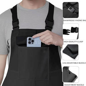 Nouveauté : Salopette de sécurité imperméable à faible MOQ, salopette de sécurité avec bandes réfléchissantes pour le travail en extérieur - Product Image 3