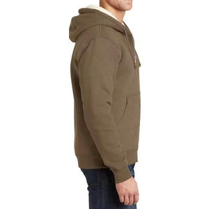 Bajo MOQ Hombres Sudaderas con cremallera 100% Material de algodón Ropa ligera Fabricación Logotipo personalizado Servicio OEM disponible - Product Image 6