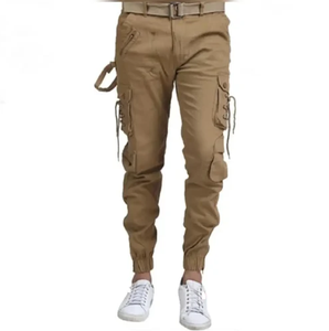 Pantalons cargo décontractés pour hommes personnalisés, 100% coton, velours côtelé, non tissé, respirant, écologiques - Product Image 6