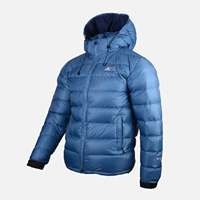 Veste de montagne Navigate Gungla FXDG avec capuche amovible, manches longues, super chaude, garnissage 90% duvet de canard brun, pour conditions météorologiques difficiles