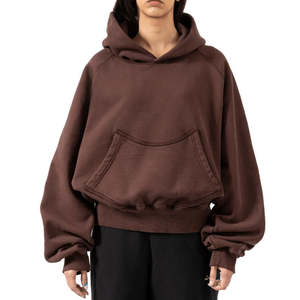 Sweat à capuche oversize pour femme, épaules tombantes, 400 g/m², lourd, coupe-vent, vêtements de sport, coupe ample, sweat à capuche pour femme - Product Image 1