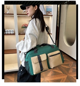 Bolsas de entrenamiento al aire libre Mujeres Hombres Gimnasio Fitness Bolsas de viaje Impermeable Casual Deportes Bolsa de lona - Product Image 5