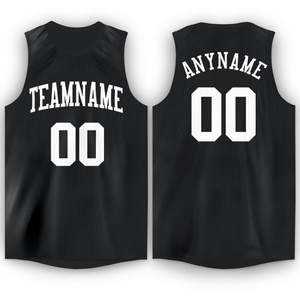 Maillot de basket-ball personnalisé 100% polyester respirant évacuation de l'humidité impression numérique 160g uniforme de basket-ball sans manches unisexe - Product Image 1