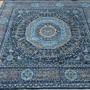 Haute qualité noué à la main laine bambou soie brodé grand noeud tapis abstrait décor à la maison pour salle de bain zone tapis ensembles - Product Image 1