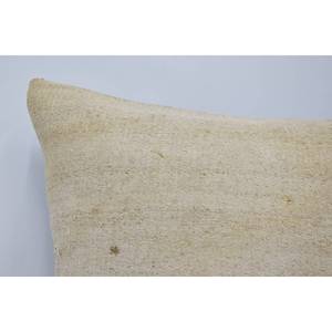 Beige Wool Kantha Patchwork <b>Pillow</b> 18x18 Inch Luxury Rustic Square <b>Throw</b> <b>Pillow</b> Woven Vintage Fluffy Portable Bedding Christmas - Product Image 2