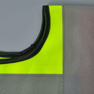 Gilet de sécurité réfléchissant ANSI classe 2 respirant en polyester 100% avec flash LED et poches pratiques pour les travaux de construction - Product Image 6