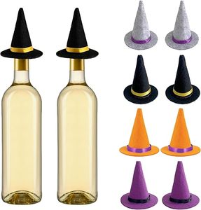 Pafu 2025 decoración de escena de fiesta de Halloween personalizable para muñecas suministros de vacaciones Mini sombrero de bruja de fieltro - Product Image 1