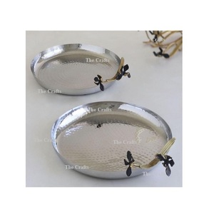 Tazón decorativo de diseño clásico en color dorado, tamaño personalizado, forma redonda, para dátiles y frutos secos, a precio de mayoreo. - Product Image 6