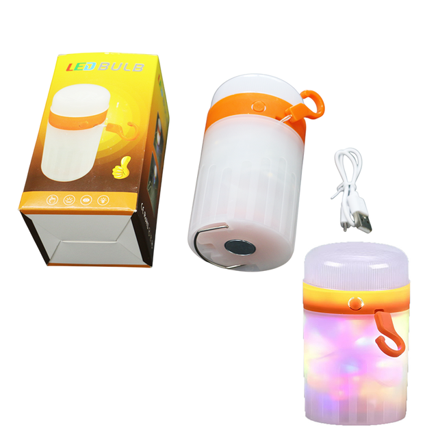 Portable Rechargeable Usb Camping String Lights RGB Full Color Changing Led Strip Light 10m 5 Lighting Modes 4 in 1 Led Bulbs