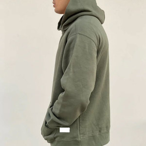 2025 sweat à capuche surdimensionné de haute qualité pour hommes au meilleur prix motif solide ODM approvisionnement impression numérique pour la saison d'hiver - Product Image 3