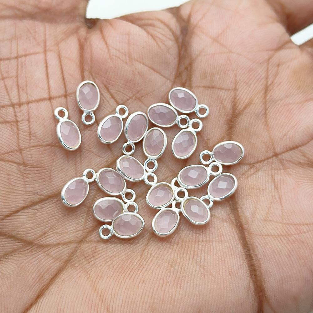 Pink Chalcedony Silver