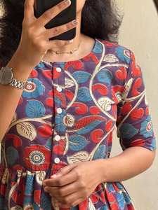 Robe une pièce à manches longues en Georgette imprimée à fleurs pour femmes de créateur Robe de soirée de mariage en soie Style Salwar pour adultes Indiens - Product Image 4