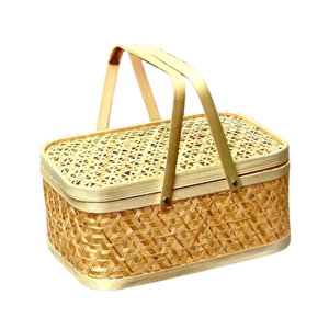 ตะกร้าผลไม้ทำจากไม้ไผ่อเนกประสงค์แบบพรีเมียมใช้ซ้ำได้อย่างยั่งยืนของตกแต่งบ้าน - Product Image 1