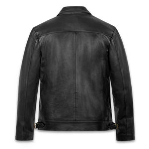 Veste en cuir de vache véritable, prix avantageux, qualité supérieure, veste d'hiver pour homme, style européen et américain, vestes en cuir - Product Image 2
