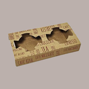 Vasos para Capuchino Avana 2, 7 oz, Bandeja Speed Basket, 100 Unidades, Material de Papel Desechable, Impresión de Letras, Uso en Restaurantes - Product Image 1