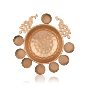 Bougeoir décoratif en métal avec support plaqué polonais pour la décoration d'éclairage de festival de mariage à la maison - Product Image 5