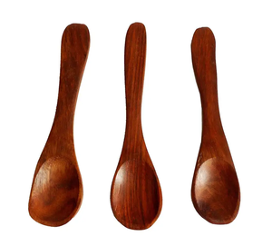 Cuillères de cuisine en bois, ustensiles de cuisine antiadhésifs et sûrs pour la cuisine quotidienne - Product Image 4