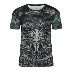 Equipo de entrenamiento de manga corta MMA, Mejor Diseño de ropa de Jiu Jitsu, camisa de lucha, camisa MMA y Bjj Rashguard - Product Image 3