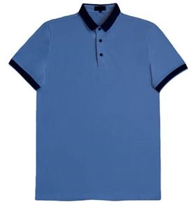 100% coton hommes Polo T-Shirt couleur unie Anti-rides respirant à manches courtes cheval Jersey travail TEE vêtements de travail chemise - Product Image 5