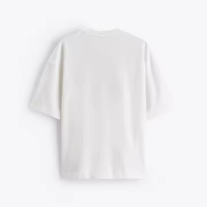 Design de luxe meilleure qualité t-shirt pour homme 100% coton logo personnalisé col rond oversize épaule tombante Streetwear T-shirt vierge pour hommes - Product Image 5