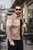 Manteau long zippé kaki pour homme en velours côtelé, chaud et rembourré, décontracté, pour l'automne et l'hiver