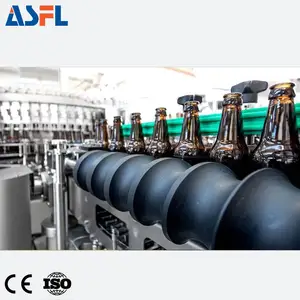 Turnkey project glass bottle sparkling wine making filling capping machine / champagne liquor bottling equipment