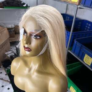 Pelucas de cabello humano vietnamita 100% sin cola Genius Weft FRONTAL 613 textura recta ENVÍO DHL de la colección Cloudyhair al por mayor - Product Image 6