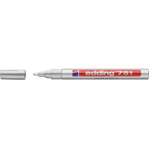 ปากกามาร์กเกอร์สีเงิน EDDING 751 ขนาดเส้น 1-2 มม. หัวกลม แพ็ค 10 ด้าม - Product Image 1
