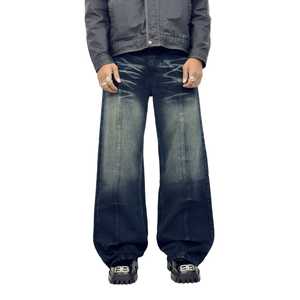 กางเกงยีนส์ลำลองสำหรับผู้ชาย, กางเกงยีนส์ลำลองทรงหลวมใส่ได้ทั้งชายและหญิง - Product Image 1