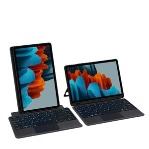Nueva funda magnética para teclado inalámbrico para Samsung <span class=keywords><strong>Galaxy</strong></span> <span class=keywords><strong>Tab</strong></span> <span class=keywords><strong>A6</strong></span> A8 A7 Lite S6 Lite S7 FE S8 Plus teclado con funda - Product Image 1