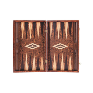 Premium Handcrafted Pearly Grey Vavona <b>Backgammon</b> Set Kids Classic Strategy Chess Game <b>Pieces</b> Wholesale Price - Product Image 3