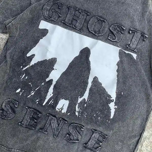 STERA SPORTS OEM/ODM Camiseta de ajuste regular para hombre 100% algodón Impresión personalizada Parche de lavado desgastado Bordado Manga corta - Product Image 6