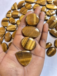 Piedra cabujón de ojo de tigre Natural de grado AAA, Gema pulida semipreciosa, fabricación de joyas, formas personalizadas, piedras preciosas curativas al por mayor - Product Image 3