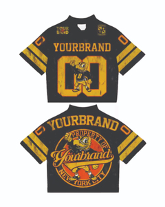 Personnalisé en gros 300g DTG impression graphique t-shirt Streetwear poids lourd surdimensionné t-shirt homme Boxy ajusté t-shirt - Product Image 3