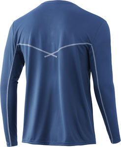 เสื้อตกปลาแขนยาวแบบ unisex ป้องกันรังสียูวี UPF 50 พร้อมผ้าคลุมคอและฮู้ด ผลิตจากโพลีเอสเตอร์ 100% ป้องกันแบคทีเรีย ลายพิมพ์แบบ sublimation - Product Image 2