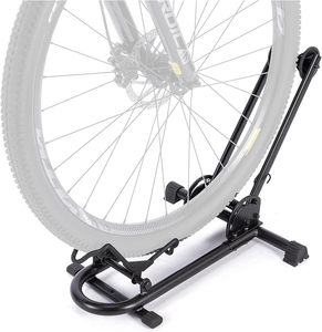 Support de vélo pliable en acier pour rangement au sol, support de présentation portable pour vélos de montagne et de route, pour la maison et le garage - Product Image 3