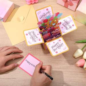Happy 16th Pop up Card <span class=keywords><strong>Carte</strong></span> d'<span class=keywords><strong>anniversaire</strong></span> pour filles garçons, Sweet 16 Birthday 3D Cartes de voeux avec enveloppe et voeux - Product Image 1