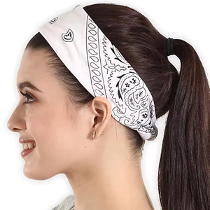 Bandana classique à imprimé paisley et multi-usages pour l'extérieur, avec des motifs colorés, bandana hip-hop en gros - Product Image 6