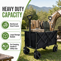 Chariot utilitaire pliable à quatre roues BNcompany pour pavés lisses, personnalisable, compatible OEM, gain de place pour le shopping