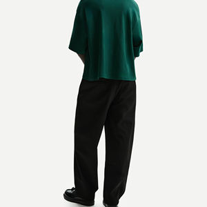 Pantalons de jogging décontractés pour hommes, de haute qualité, personnalisés, de marque OEM, légers, à braguette boutonnée, amples, droits, 100% coton - Product Image 2