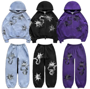 Nouveauté 2025 : Meilleurs fabricants de vêtements pakistanais – Pantalon évasé à capuche personnalisé, antibactérien, délavé à l'acide vintage, effet soleil délavé - Product Image 1