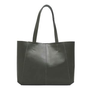 High Quality Handmade <b>Khaki</b> Smooth Genuine Leather Designer Bag Unlined Vintage Style Direct from India's <b>Top</b> Supplier - Product Image 6