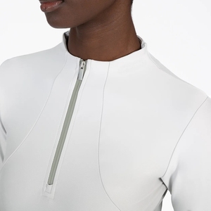 Camisa ecuestre elegante All Way Stretch Sporty Fit Ropa personalizada a granel Venta al por mayor Equitación Baselayer Top Camisas - Product Image 5