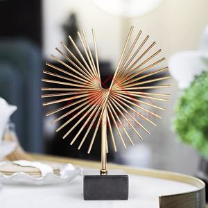 Escultura de escultura de Metal para Decoración de mesa, accesorios de artesanía para decoración de escritorio, escultura decorativa para sala de estar - Product Image 2