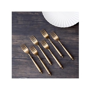 Juego de cubiertos plateados de acero inoxidable con mango, conjunto de vajilla pulido con espejo para Hotel, gran oferta - Product Image 2