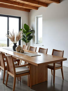 Mesa de comedor de madera compacta ideal para apartamentos y casas pequeñas que ofrece encanto de durabilidad y diseño funcional - Product Image 6