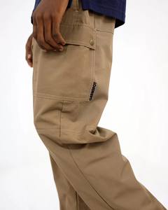 กางเกงวอร์มคาร์โก้แบบลำลองของผู้ชายเสื้อผ้าแนวสตรีทผ้าแคนวาสสียุทธวิธีสีดำสำหรับใส่เล่นกีฬา0EM โลโก้ได้ตามต้องการ - Product Image 6